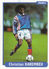 Christian Karembeu France samolepka DS EUROfoot 96 #153
